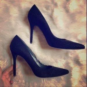 Heels Stuart Weitzman Black Perforated Stiletto